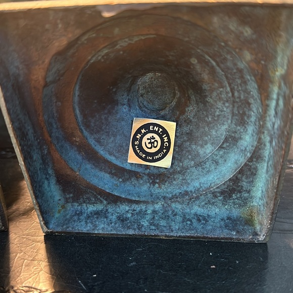 Pair of vintage brass vases - Picture 11 of 15